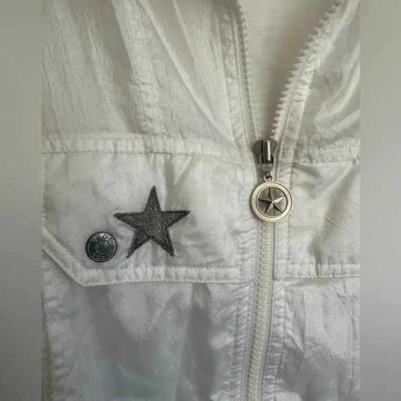 IXSPA 2000 White with Color blocks 80s Windbreaker, Size Medium - Picture 8 of 8